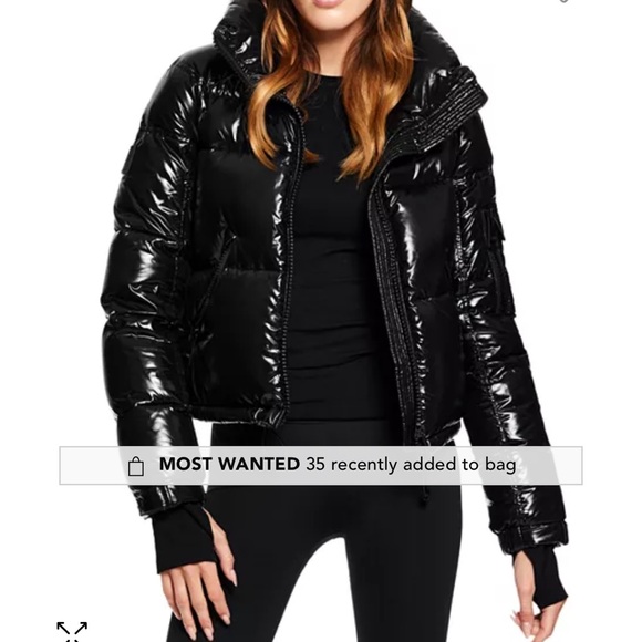 COPY - SAM shiny black puffer Coat. Women’s size small. Excellent condition! - Picture 8 of 8